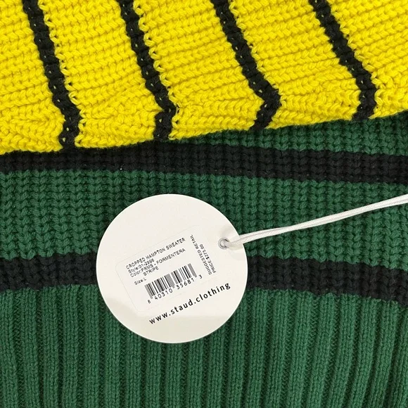 NWT Staud Cropped Hampton Sweater
